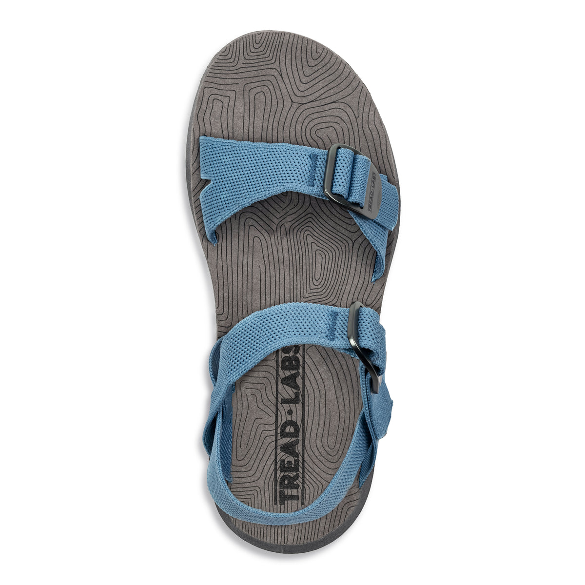 Top View of Women's Salinas Sandal in Sky on a white background.